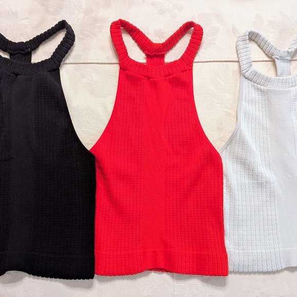 Free People Tops - Lot of 3 Free People Intimately Take Me Back Brami Tops M/L Red White Black
